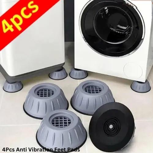 4Pcs Anti Vibration Feet Pads Washing Machine Rubber Mat Anti-Vibration Pad Dryer Non-Slip Universal Fixed Washing Machine Stand (Any Color)